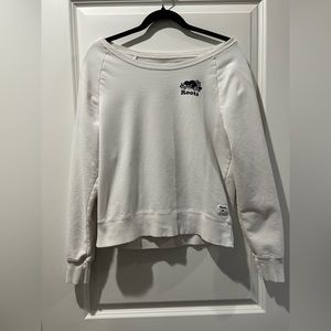 Off shoulder roots pullover